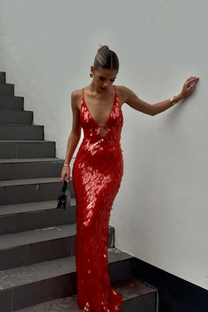 nina red dress Nina Dobrev stunned everyone with her vibrant and elegant red dress,  perfectly complementing the Roman sunset. . . #GlamourGoddesses #NinaDobrev  #RedDress #OutfitInspo #photooftheday #ForYou #NinaDobrevFans @nina