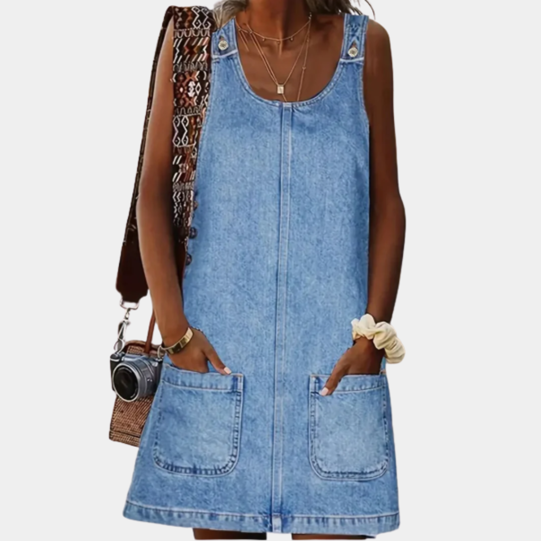 ladies casual denim dresses Relaxed Denim Dress for Women
