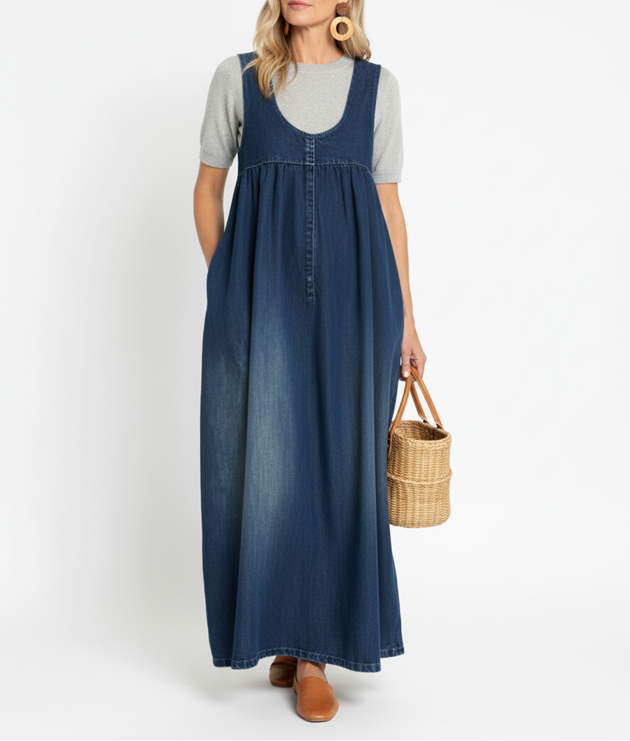 Denim Maxi Dress