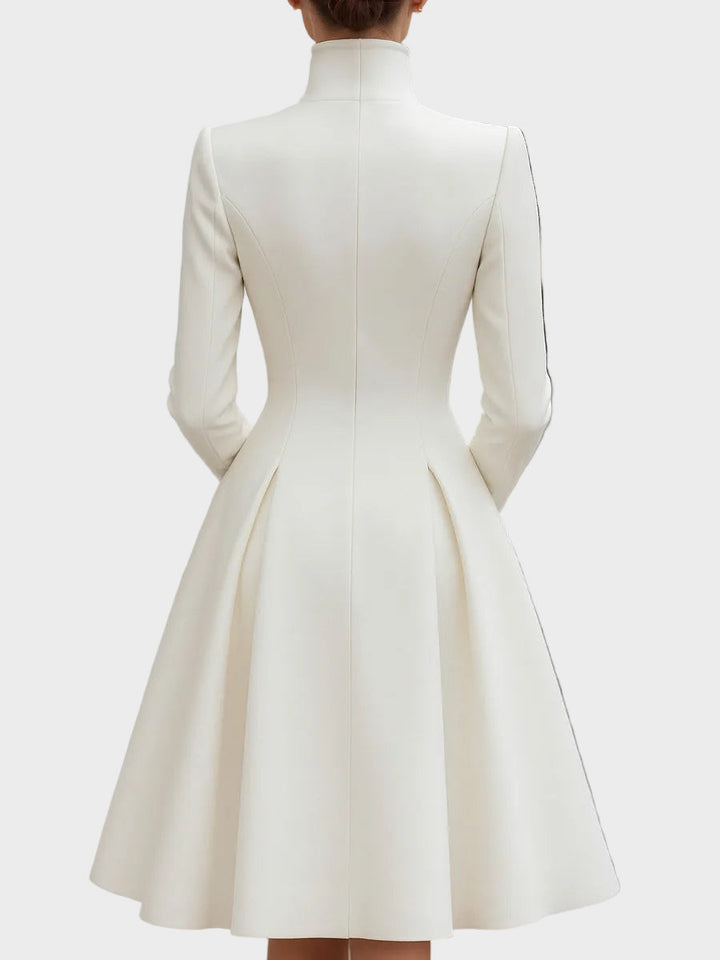 Vinira | Robe-Manteau Évasée Doublée Croisée Élégante