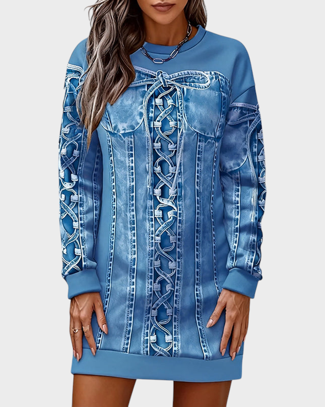 Vicky | Robe Rétro à Manches Longues