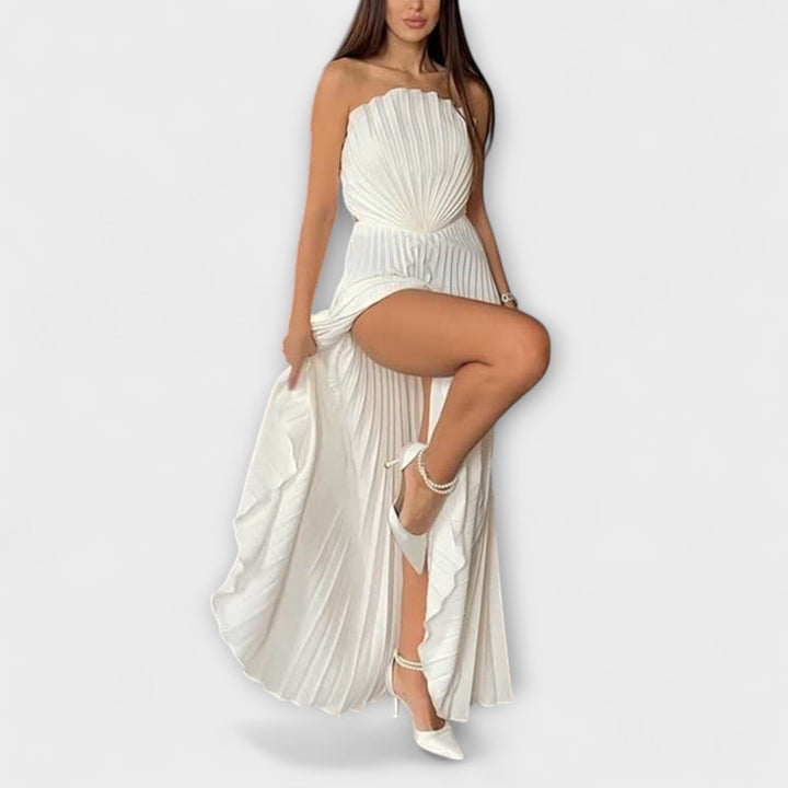 Athena - Vestito chic plissettato