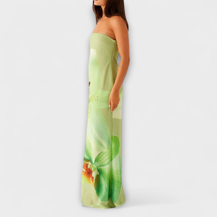 Zephyra - Abito Lungo Elegante con Spalle Scoperte