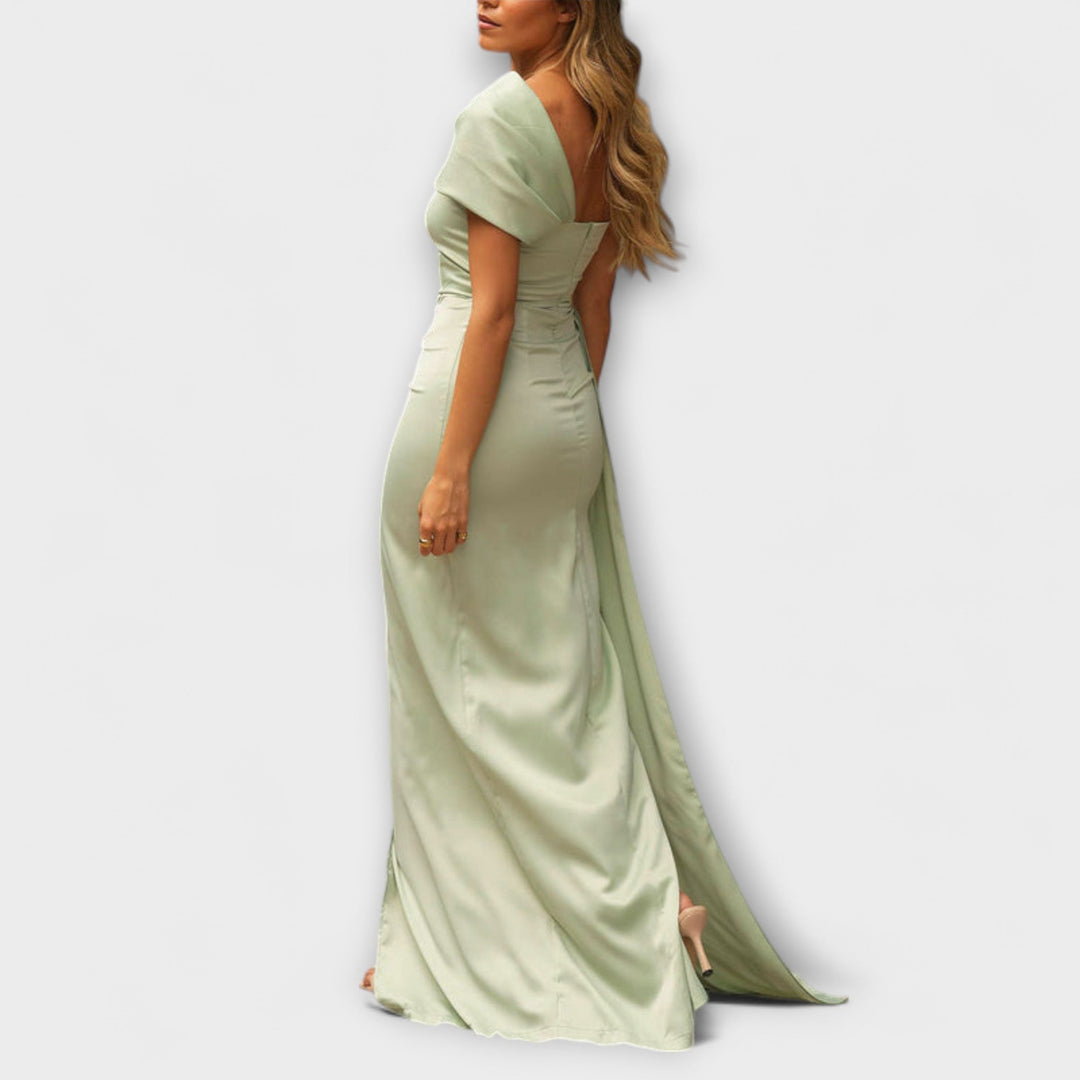 Bellamy - Abito lungo elegante con monospalla
