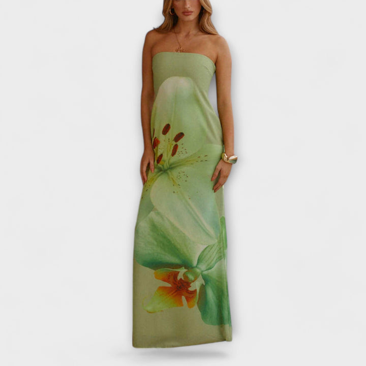 Zephyra - Abito Lungo Elegante con Spalle Scoperte