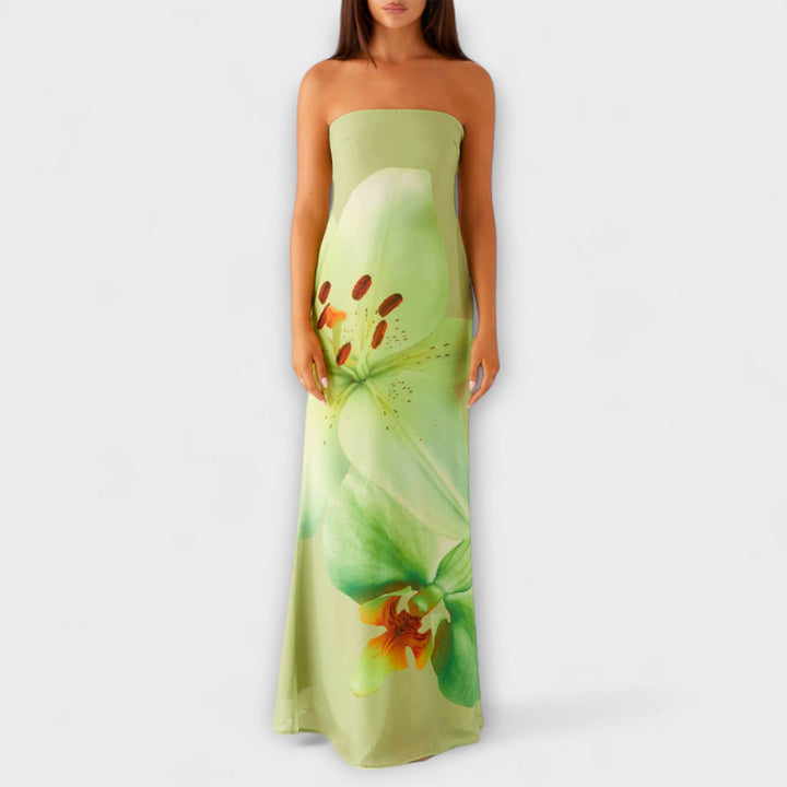 Zephyra - Abito Lungo Elegante con Spalle Scoperte
