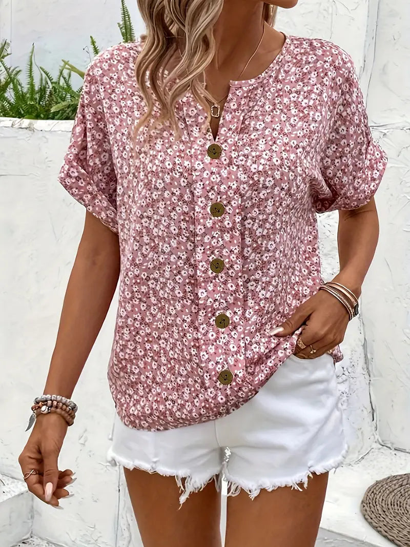 Verna™ | Blusa Elegante con Stampa Floreale