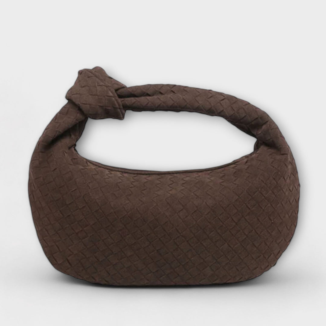 Emi - Borsa grande da donna in tessuto a maglie larghe