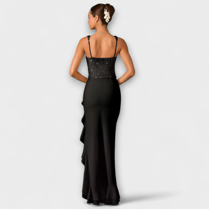 Bella - Robe en satin avec corset
