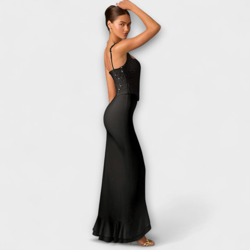 Bella - Robe en satin avec corset