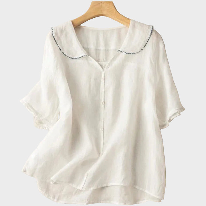 ADÈLE LINEN BLOUSE