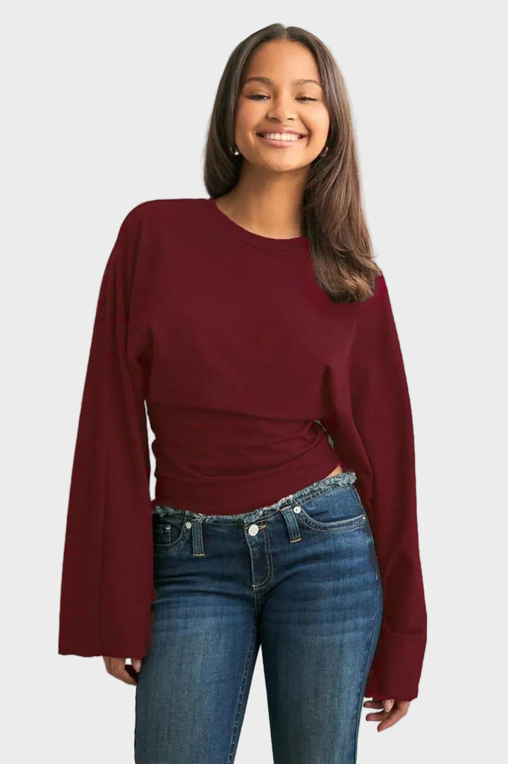 Rivia | Top Scollato bordeaux