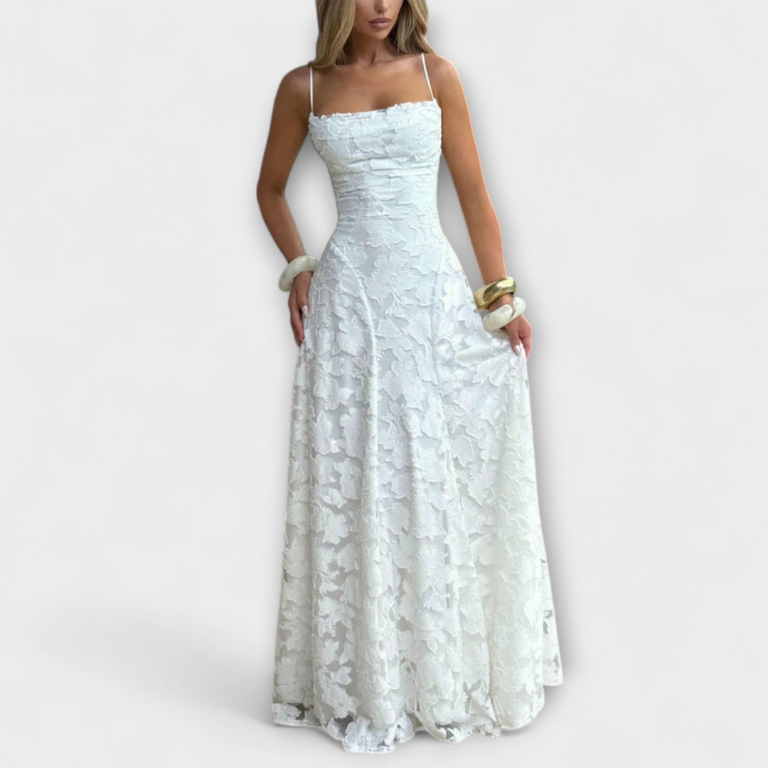 Emberly - Abito Lungo Elegante in Jacquard