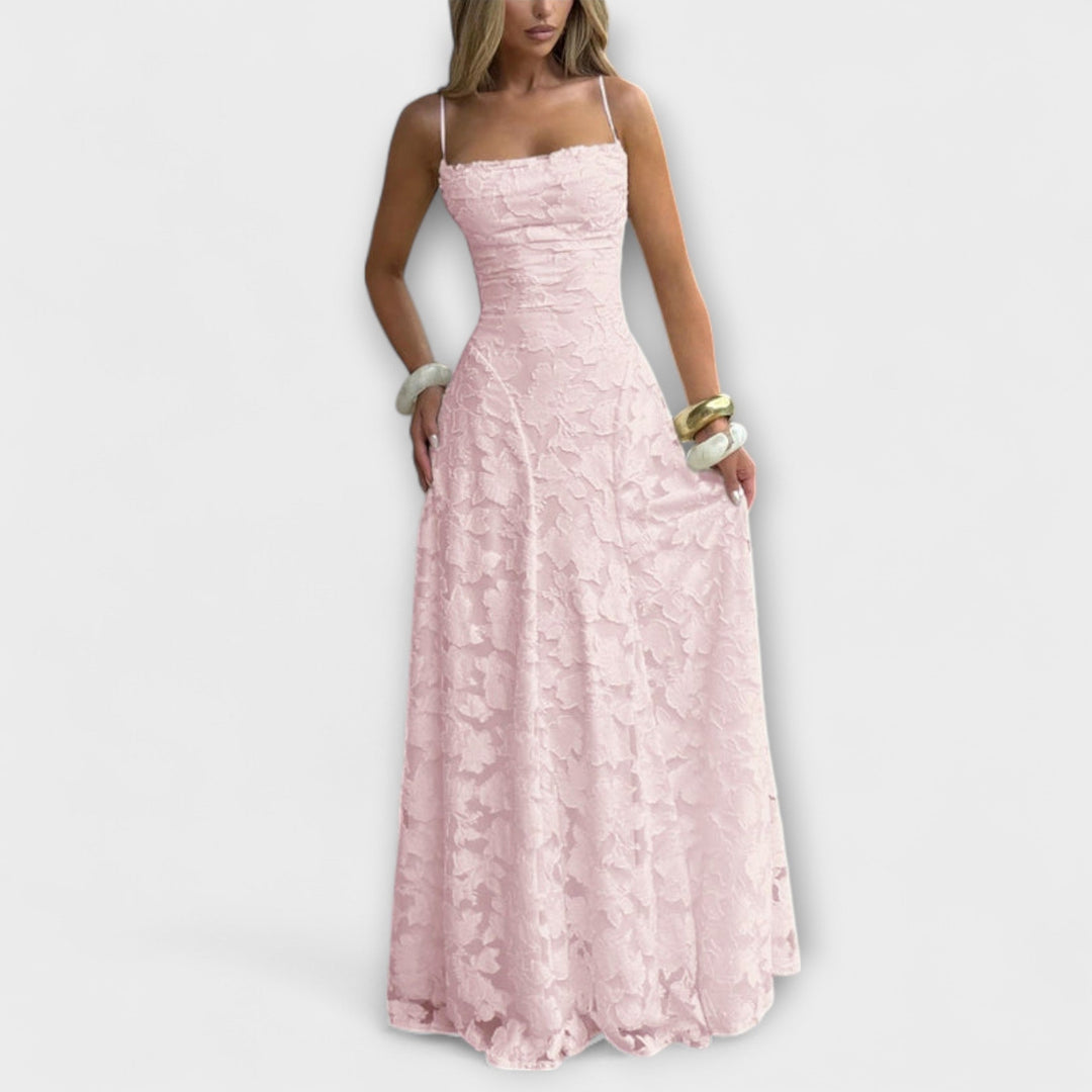 Emberly - Abito Lungo Elegante in Jacquard