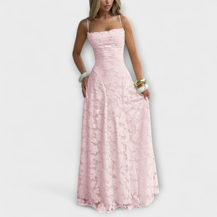 Emberly - Abito Lungo Elegante in Jacquard