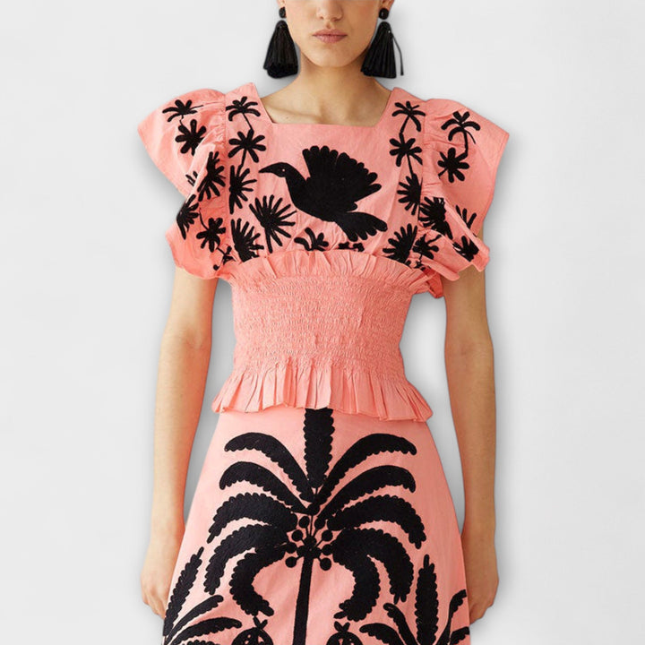 Amy - Vestito Chic con Palma