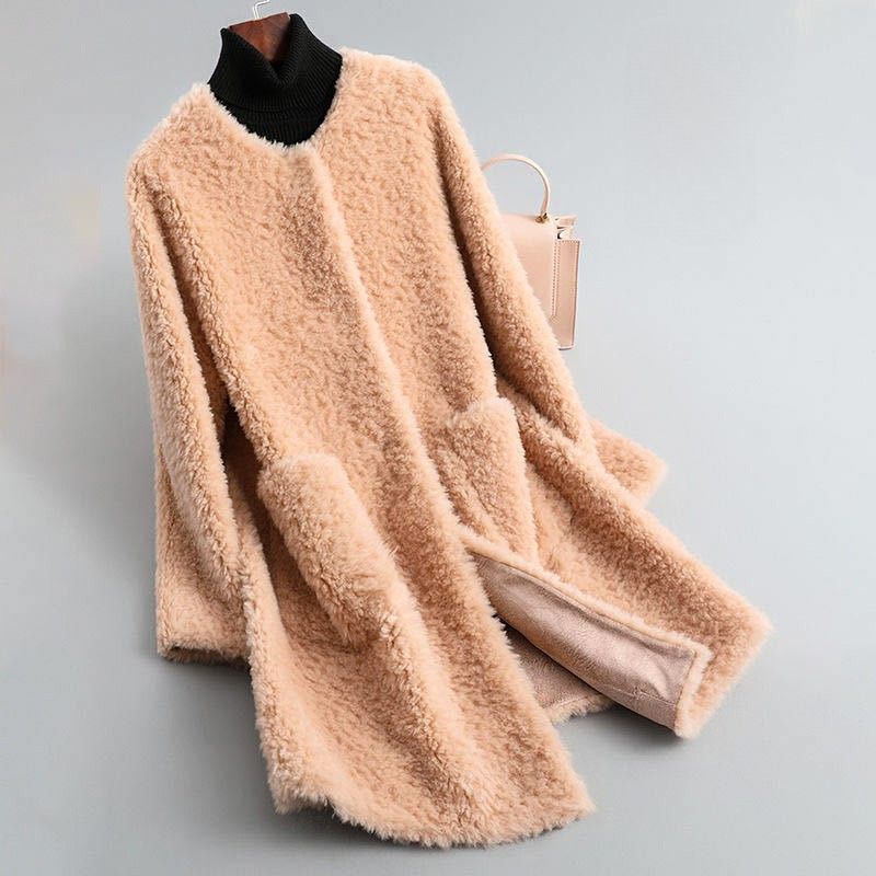 Cecille – Cappotto in montone shearling di agnello autentico