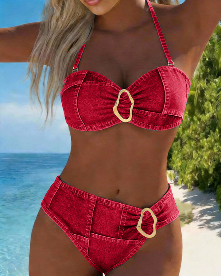 Patricia™ | Bikini due pezzi con bretelle e fibbia in metallo