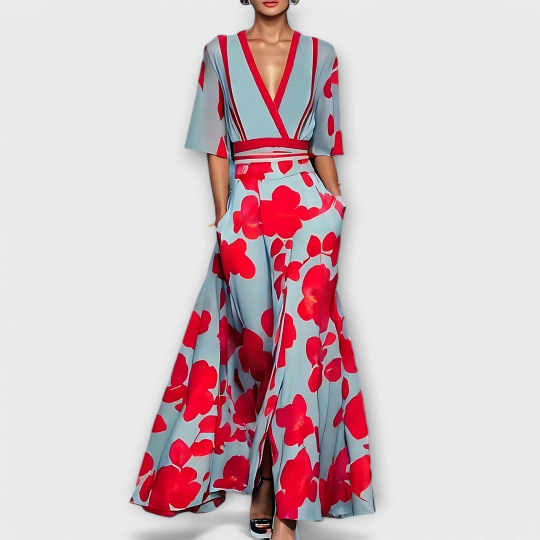 Elise - Elegant Floral Sheath Dress