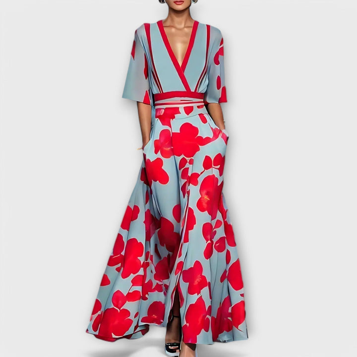 Elise - Elegant Floral Sheath Dress