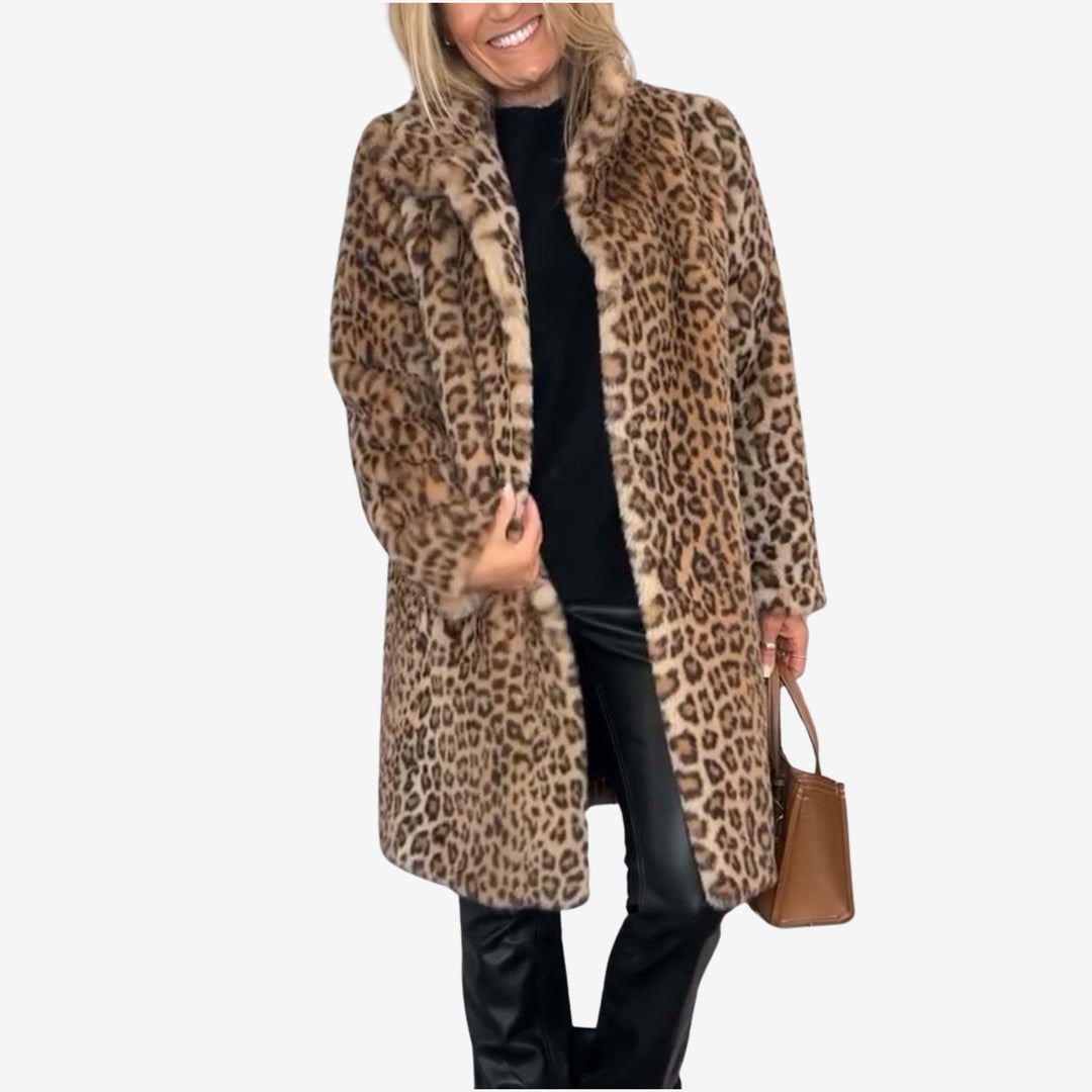 Hallie | Cappotto stampa leopardata