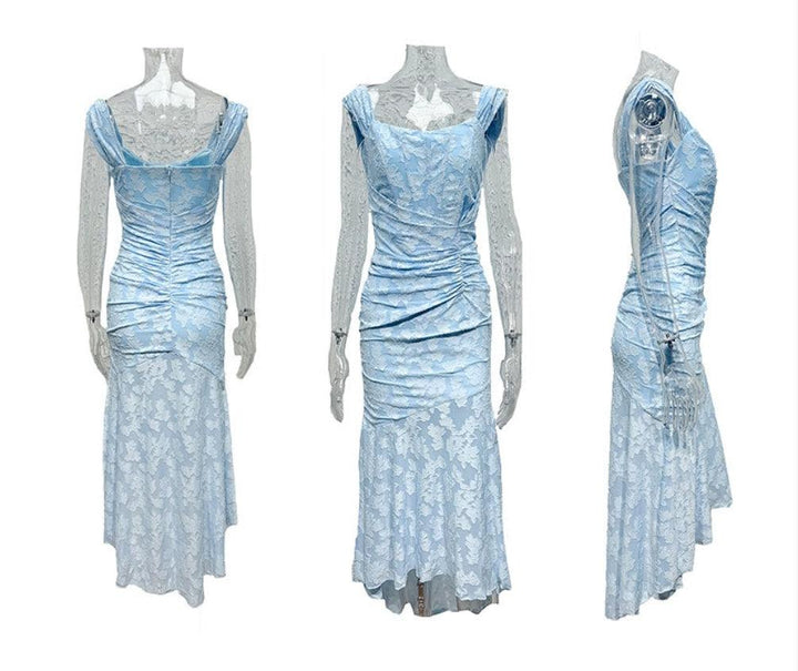 Bella | Abito lungo floreale Bluebell