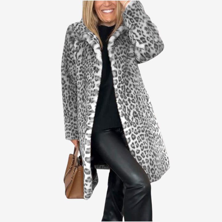 Hallie | Cappotto stampa leopardata