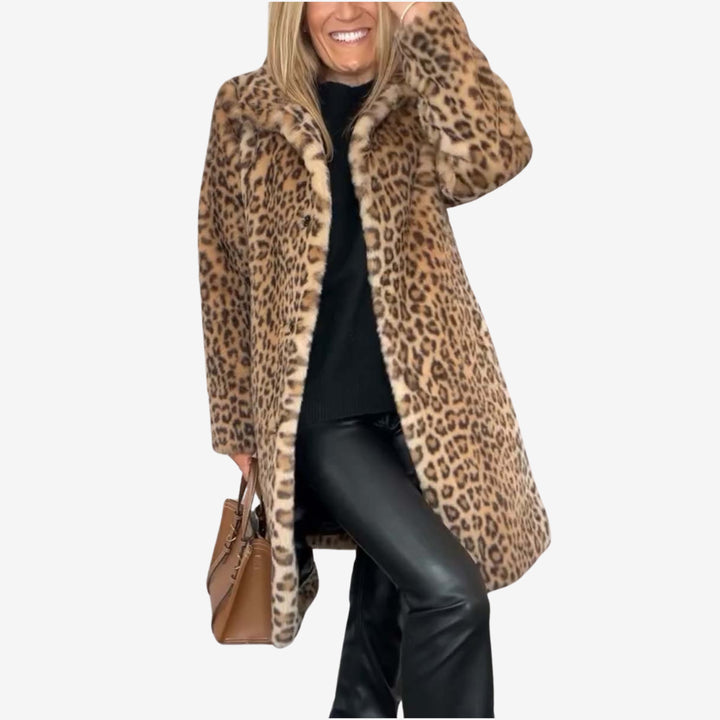 Hallie | Cappotto stampa leopardata