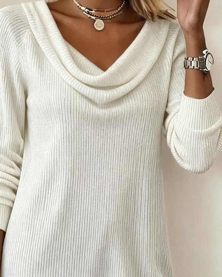 Celine | Abito Casual a Maniche Lunghe e Collo Alto
