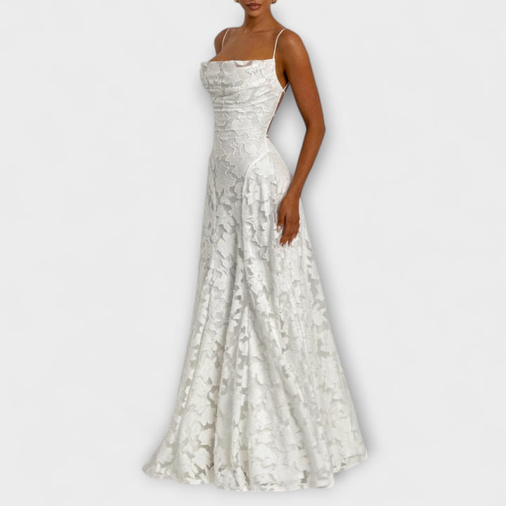 Emberly - Abito Lungo Elegante in Jacquard