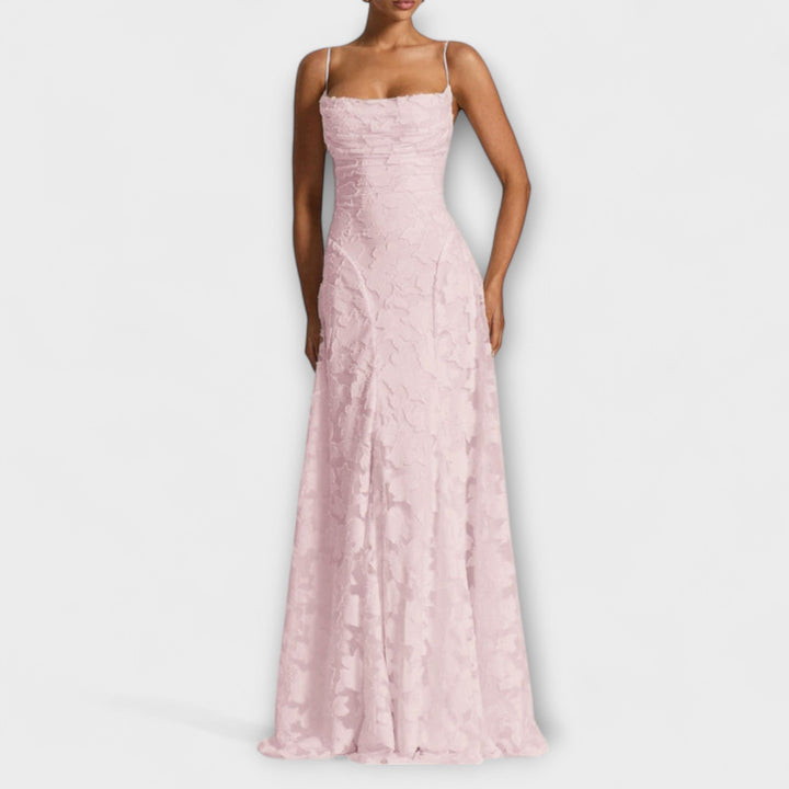 Emberly - Abito Lungo Elegante in Jacquard