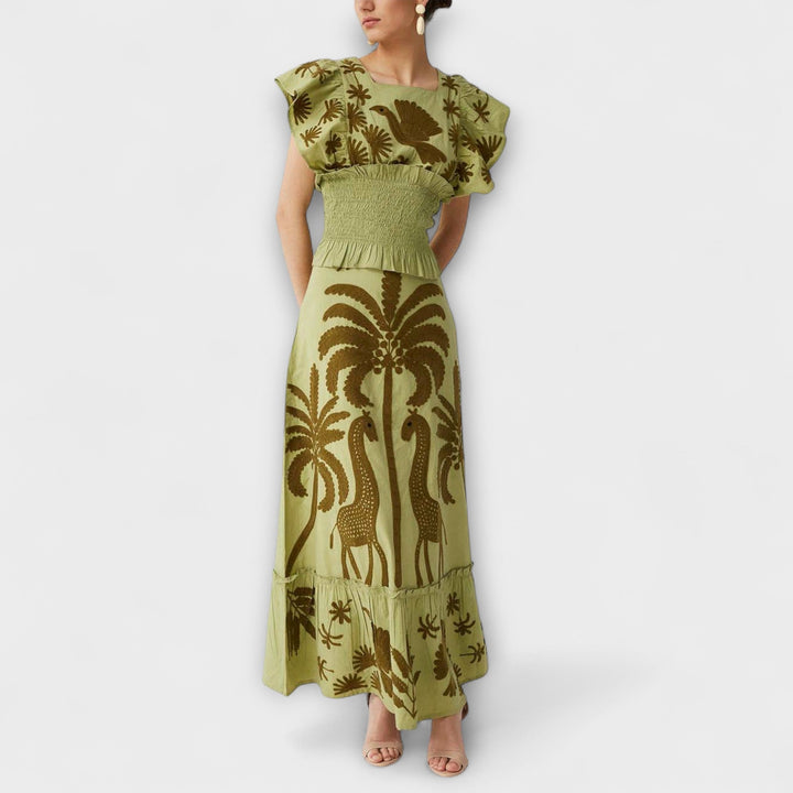 Amy - Vestito Chic con Palma