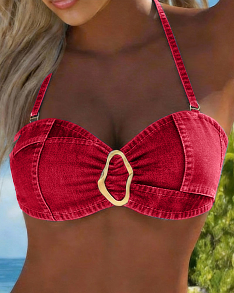 Patricia™ | Bikini due pezzi con bretelle e fibbia in metallo