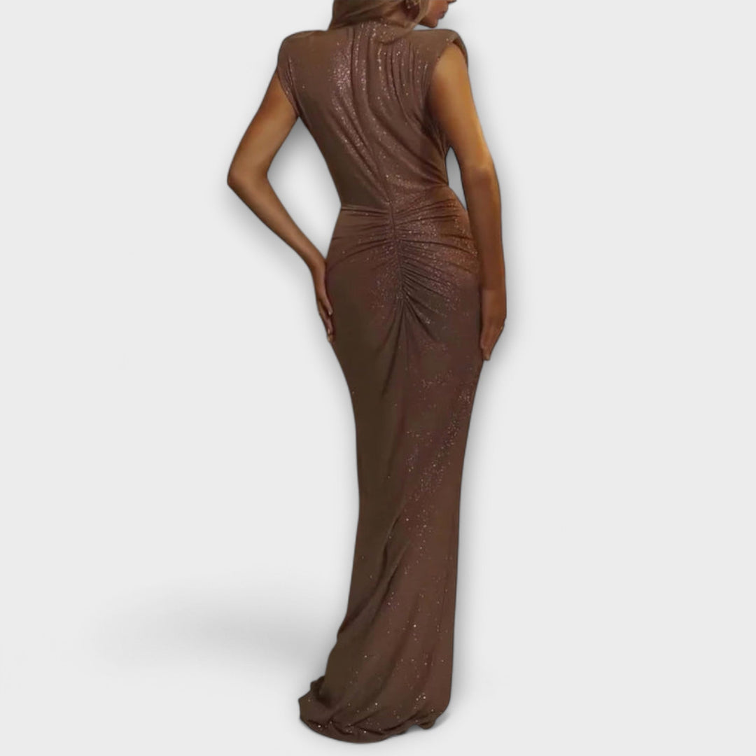 Thea - Maxi Abito con Scollo a V Profondo