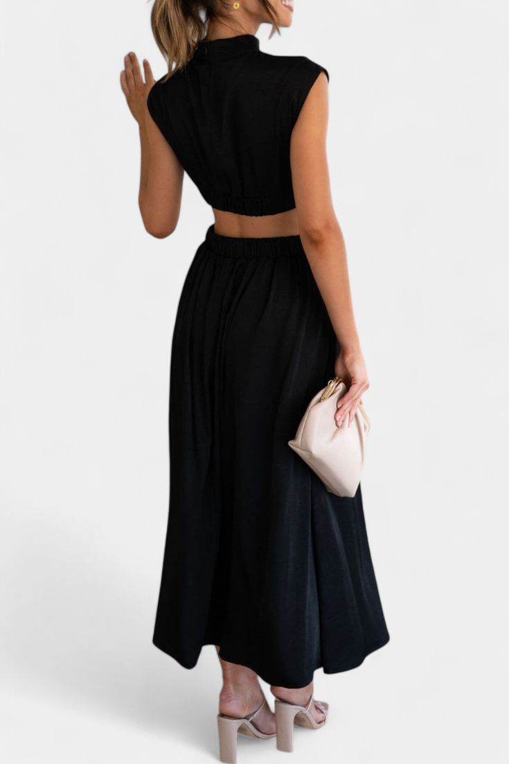 Jocelyn Side Slit Dress Set