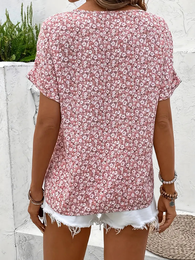 Verna™ | Blusa Elegante con Stampa Floreale