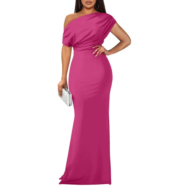 ROSELYN – Abito da sera elegante aderente a spalle scoperte