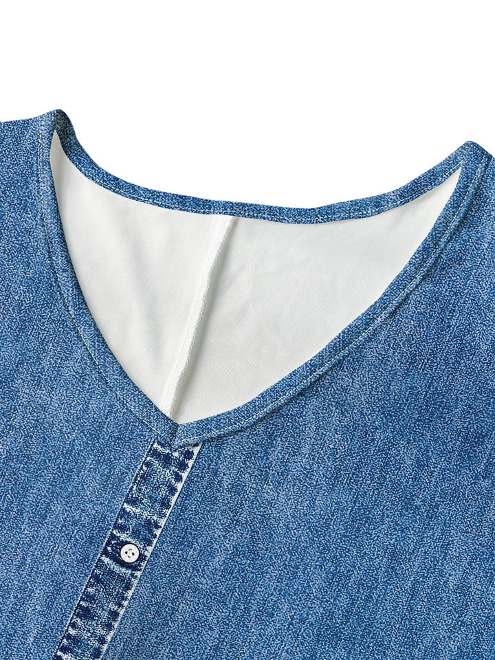 Vestito di jeans da donna stile retrò casual