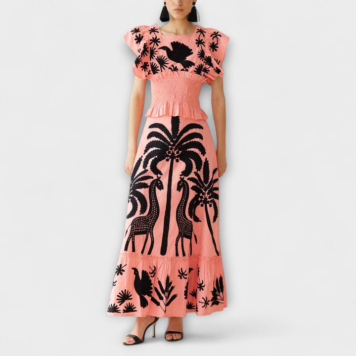 Amy - Vestito Chic con Palma