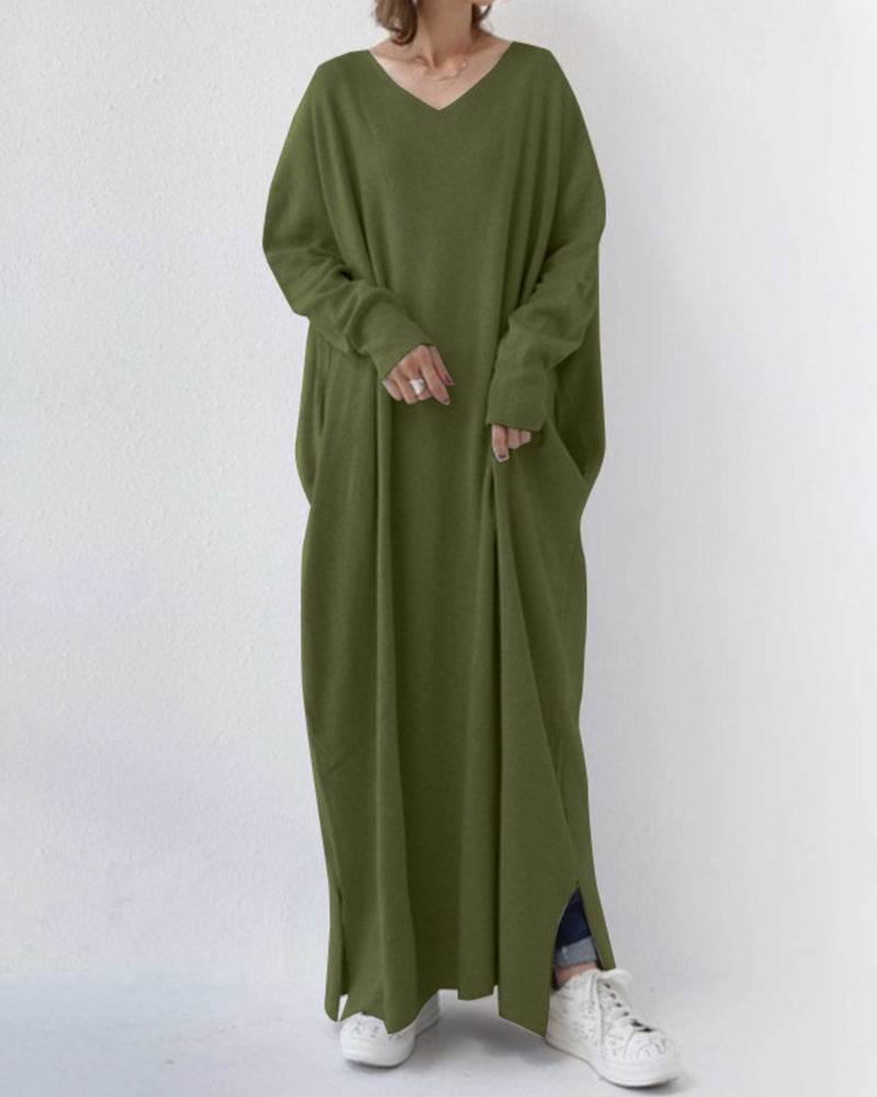 Eudora | abito elegante casual con scollo a V