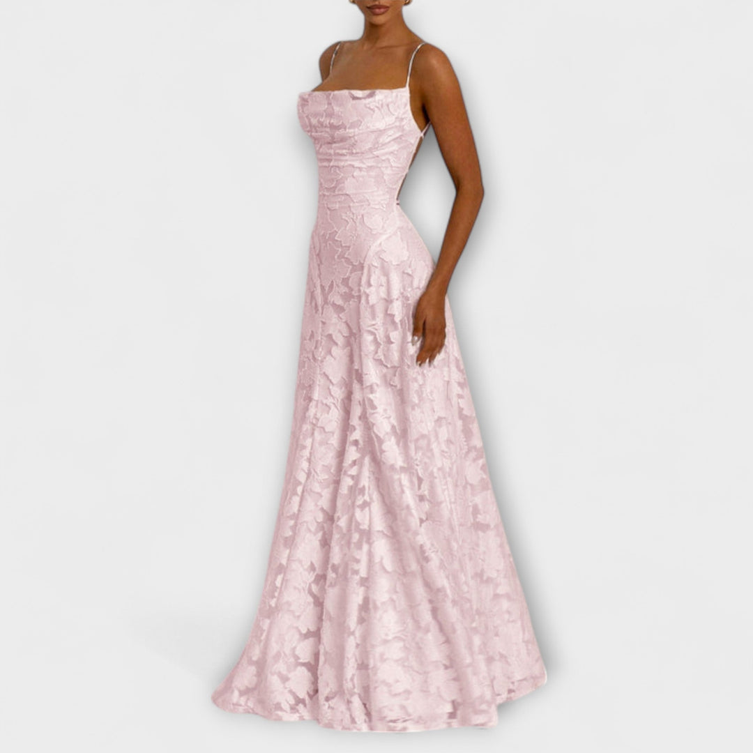 Emberly - Abito Lungo Elegante in Jacquard
