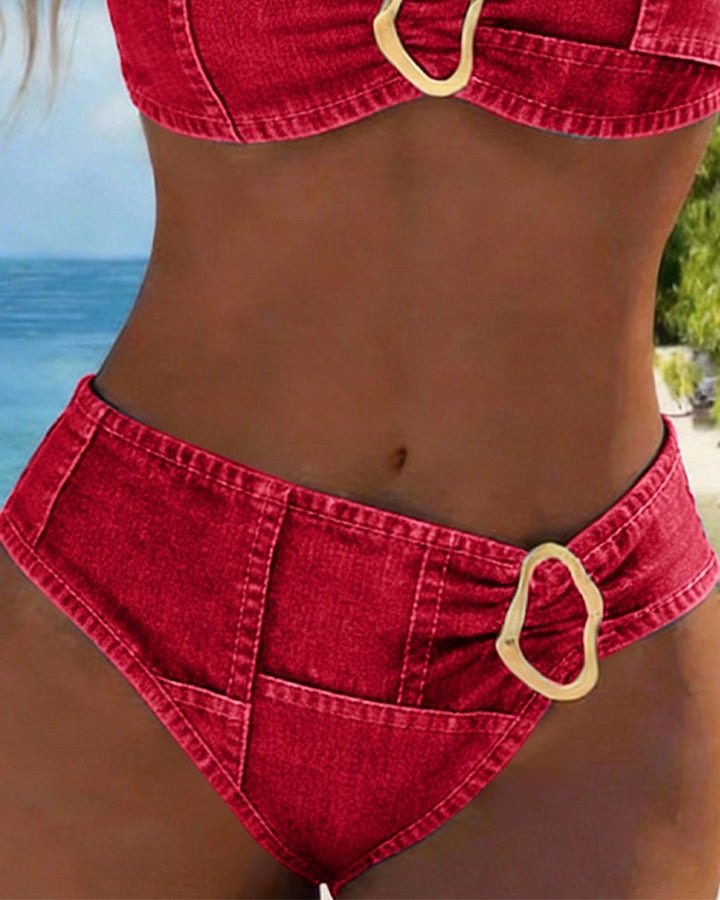Patricia™ | Bikini due pezzi con bretelle e fibbia in metallo