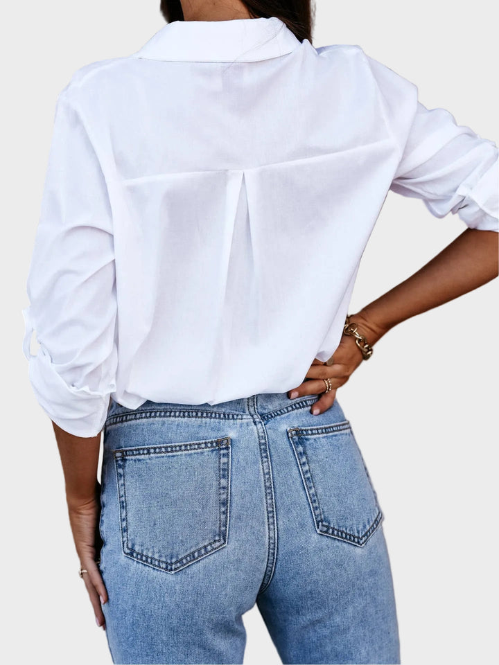 Camicia classica bianca Polly Jane