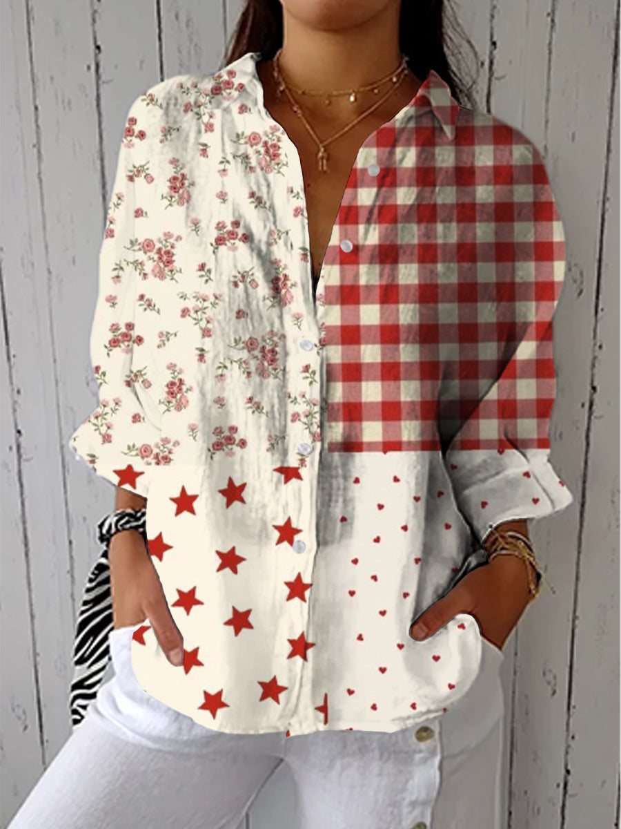 Elise | Camicetta patchwork di campagna