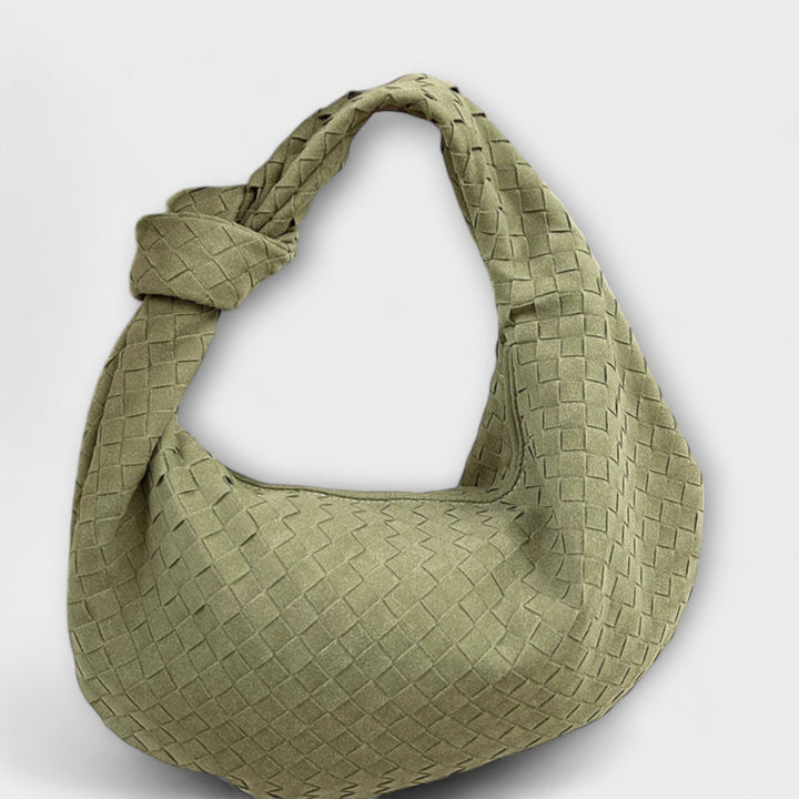 Emi - Borsa grande da donna in tessuto a maglie larghe