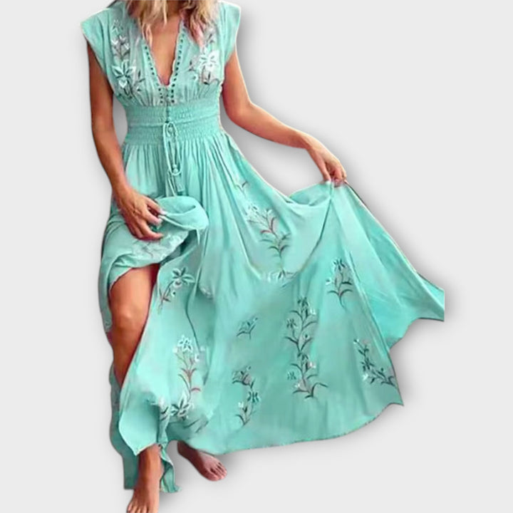 Felizia – Abito Boho con Ricami Incantevoli