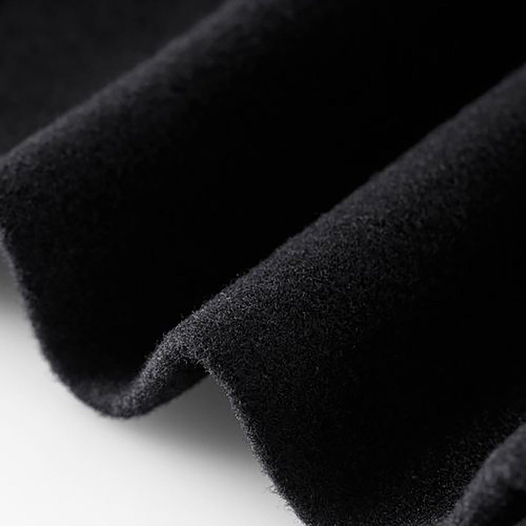 Elegant Wool Coat for Women with Notched Lapel Long Sleeve Button Front Tailored Style