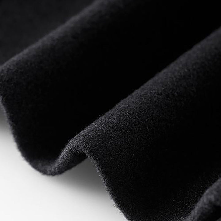 Elegant Wool Coat for Women with Notched Lapel Long Sleeve Button Front Tailored Style
