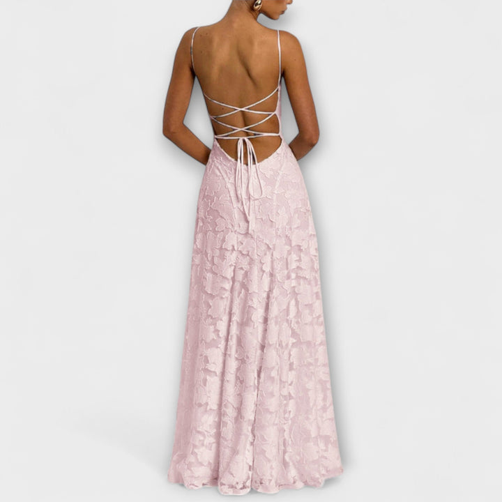 Emberly - Abito Lungo Elegante in Jacquard