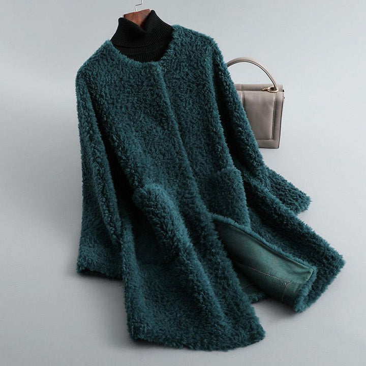 Cecille – Cappotto in montone shearling di agnello autentico